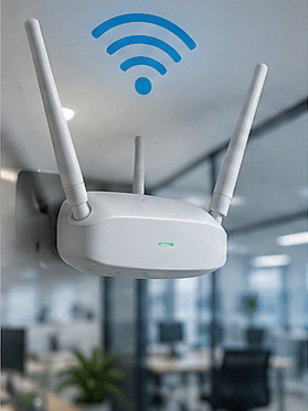Business Wi-Fi access point installation