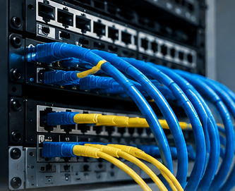 Network cabling and patch panel project